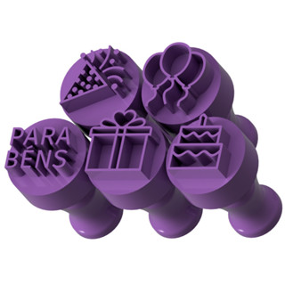 Kit Carimbo Marcador Brigadeiros FESTA ANIVERSARIO PARABENS Molde Festa Confeitaria Aniversario Brigadeiri em Oferta na Shopee