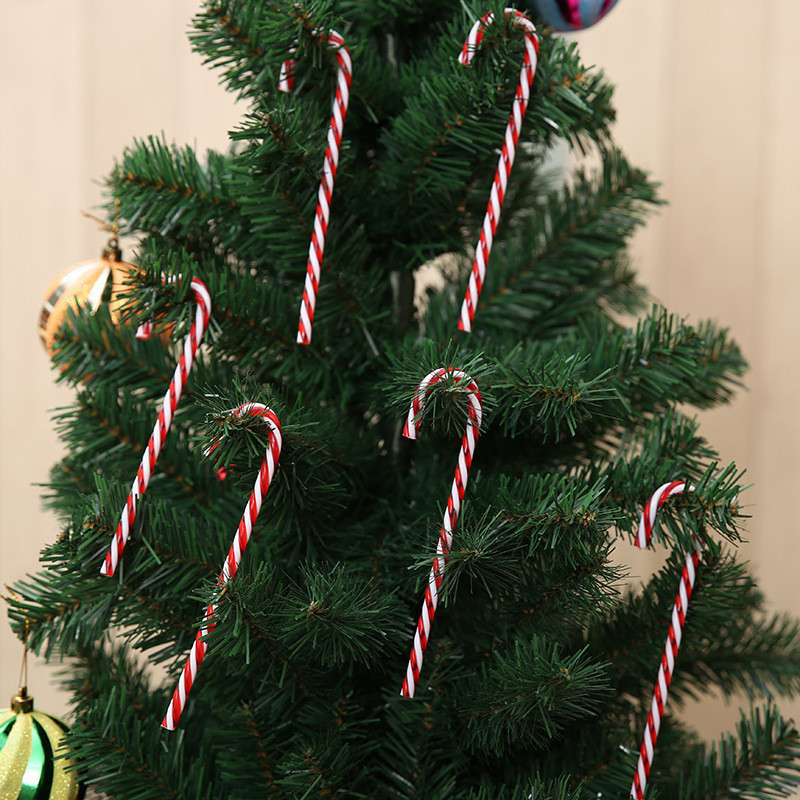 6 /12 Decoração do Dia de Natal de venda a quente Candy Cane Acrílico Candy Cane Christmas Scene Decoration