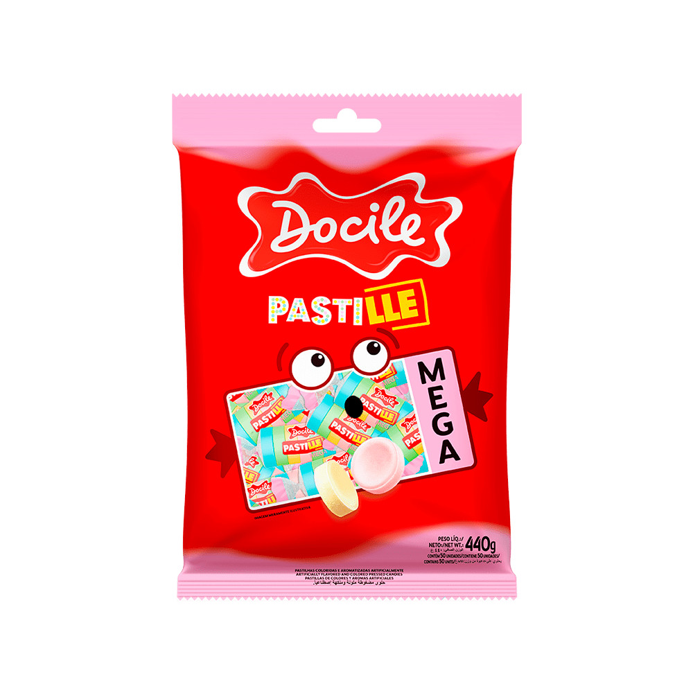 Pastilha Frutas Sortidas 440g - Docile em Oferta na Shopee