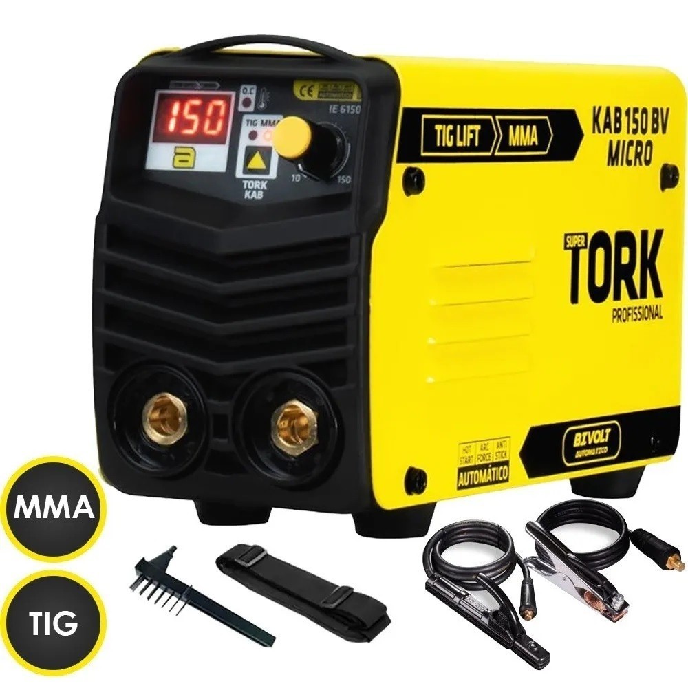 Maquina De Solda Inversora 150A Mma Ie 6150 Bv Super Tork em Oferta na Shopee