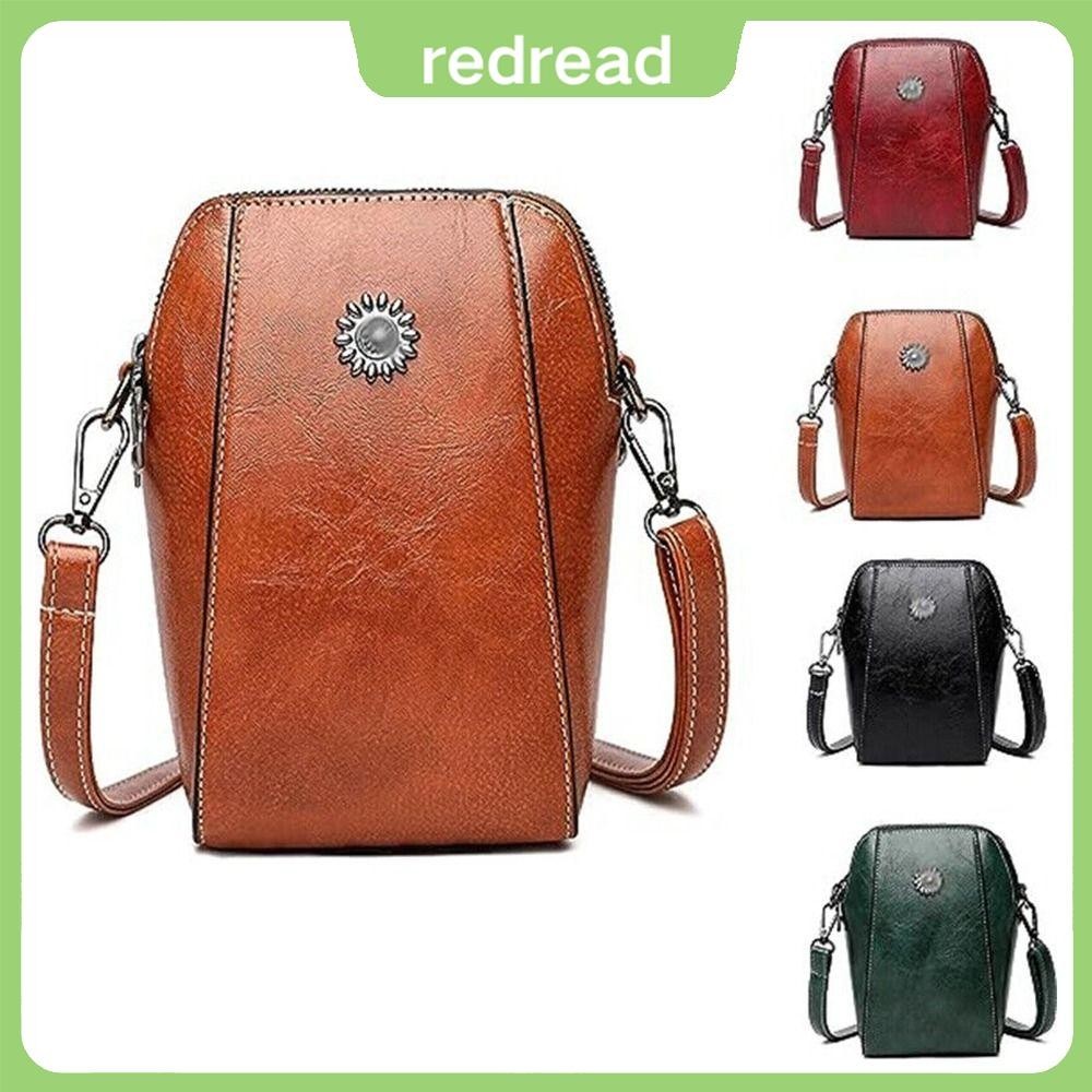 REDREAD Bolsa Vertical Para Celular , Mini Ombro Em PU À Prova D'água , Ajustável O De Cor Sólida em Oferta na Shopee