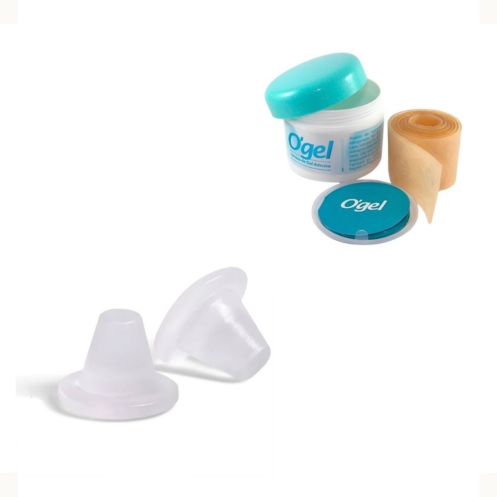Kit Pós Operatório Fita Cicatrizante Autocolante + Conformador Anatômico Umbigo Órtese Silicone