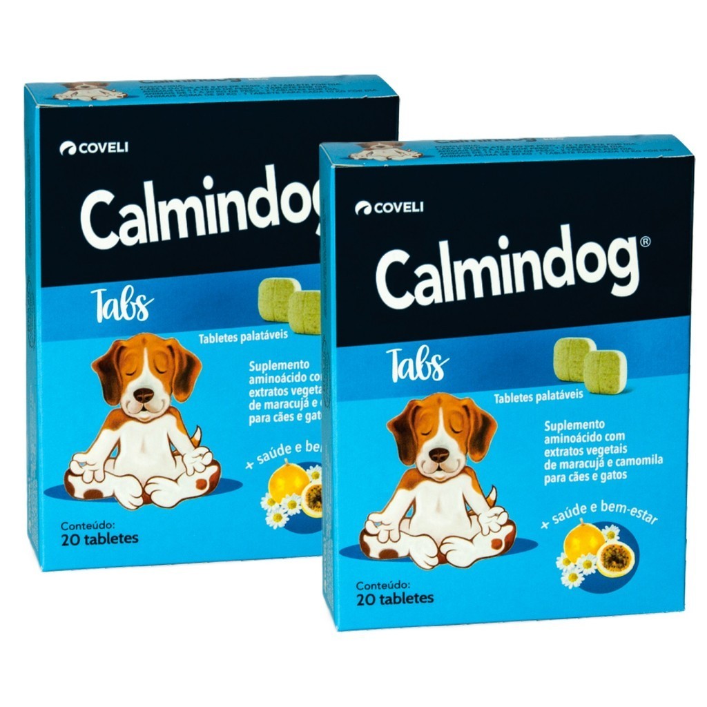 Kit 2 Calmindog Tabs Coveli Supmento Alimentar - 20 Tabletes em Oferta na Shopee