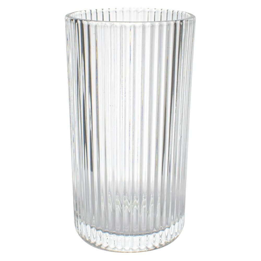 Copo De Vidro Graffiato Transparente Long Drink 420ml 1 Peça - Hauskraft
