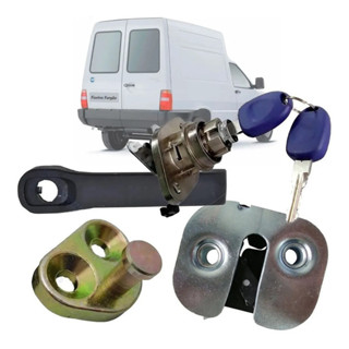 Kit Fechadura Cilindro Maçaneta Batente Porta Baú Fiorino 2004 A 2013 em Oferta na Shopee