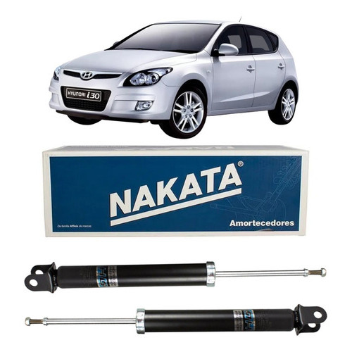 Par 2 Amortecedor Traseiro Nakata Para I30 2.0 2009 2010 2011 2012 2013