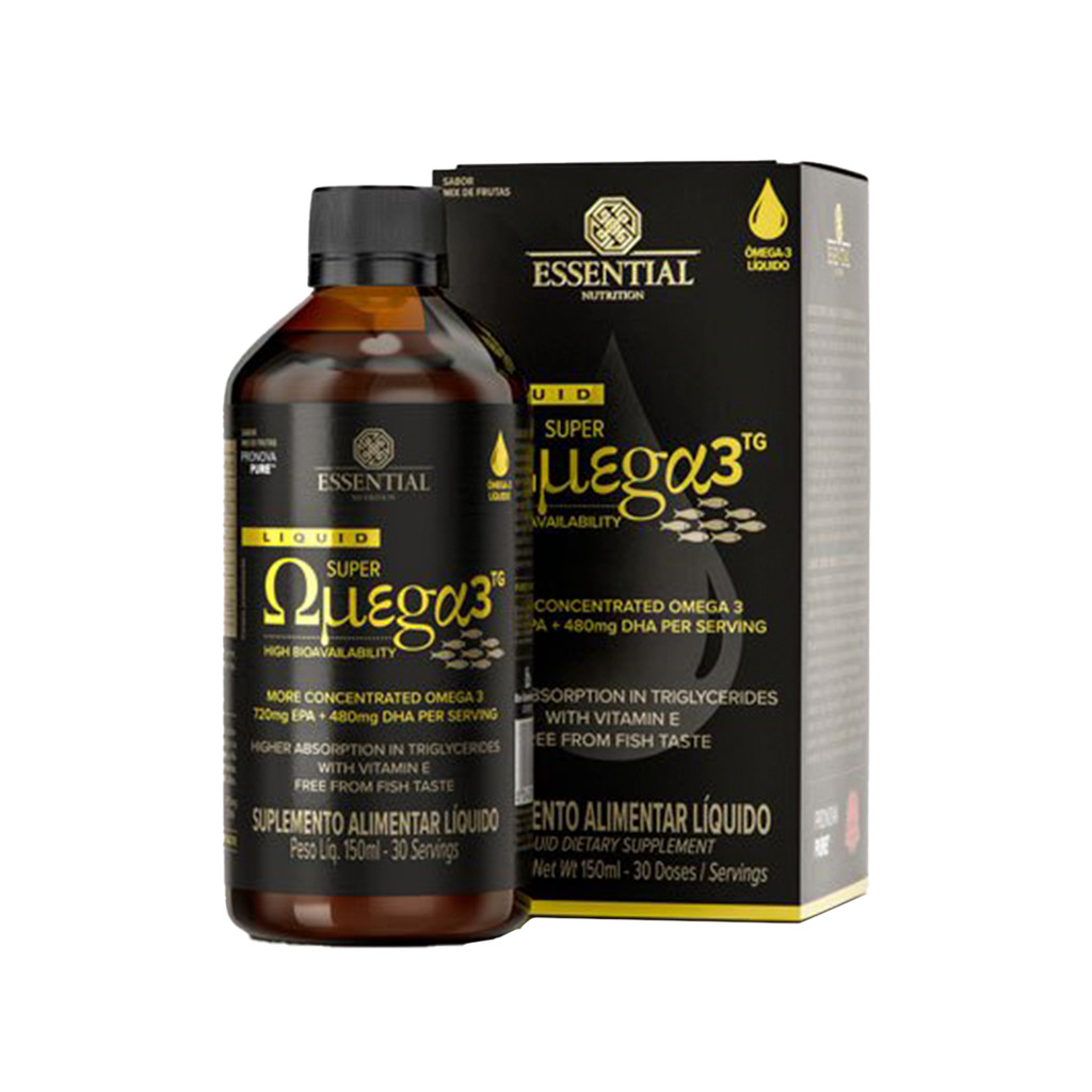 Super Ômega 3 TG Líquido Essential Omega 3 150ml em Oferta na Shopee