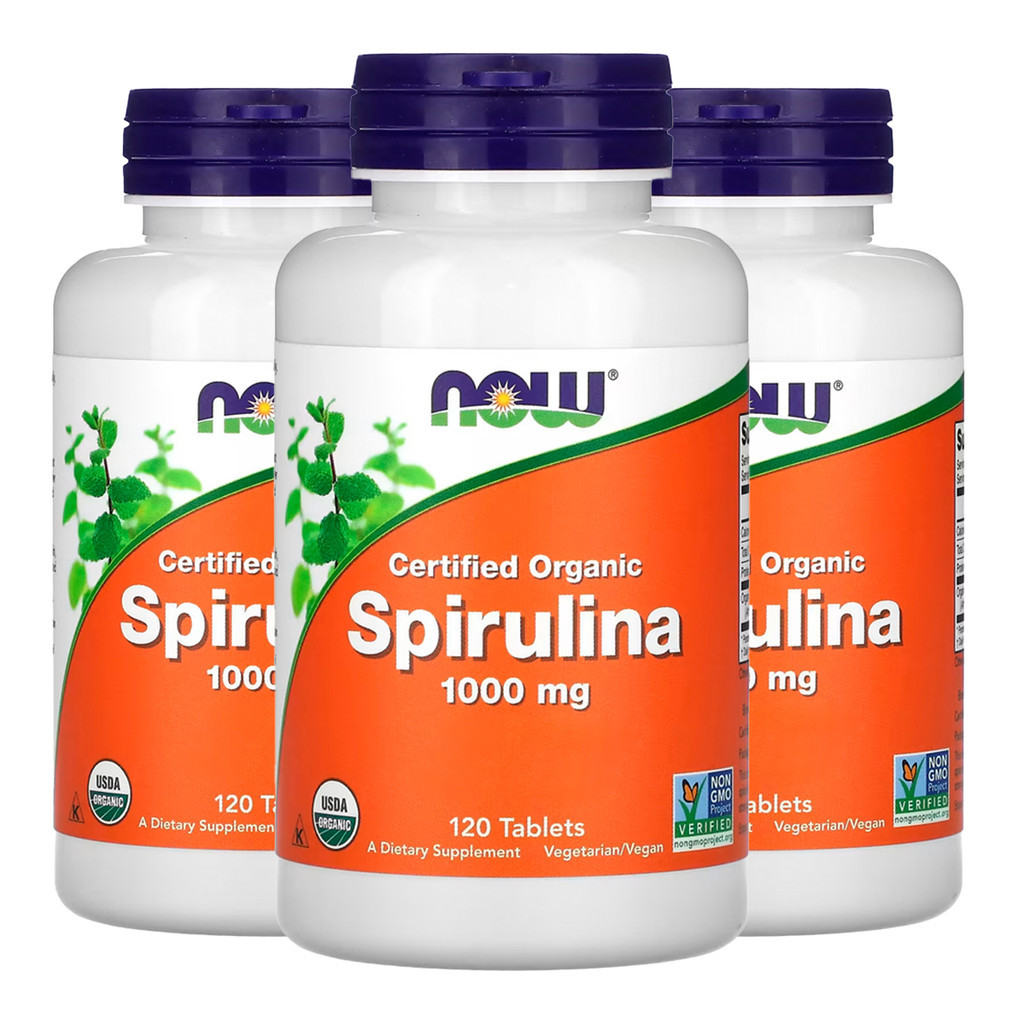 Kit 3x Spirulina 1000 Dupla Força Now Foods 120 Tabls Importado/Made in Usa em Oferta na Shopee