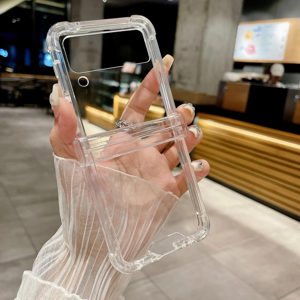Caixa De Proteção Para Telefone Com Dobradiças Samsung Galaxy Z Flip 6 5 4 3 Fli