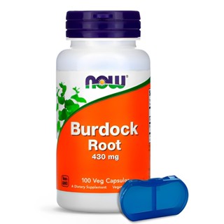 Raiz de Bardana 430mg Now Foods 100 Cáps + Porta Cápsulas em Oferta na Shopee