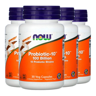 Kit 4x Probiotic-10 100 Bilhões Now Foods 30 Cápsulas Importado /Made in Usa em Oferta na Shopee