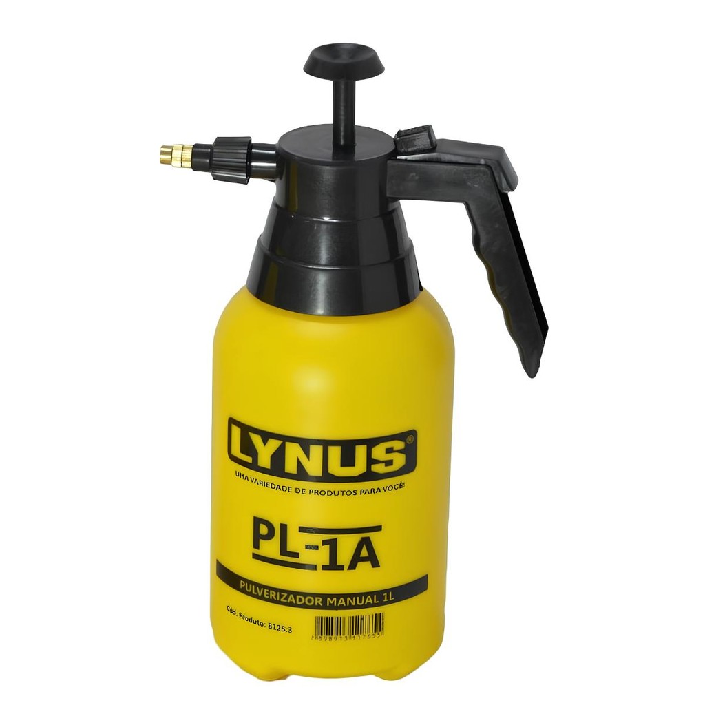 Pulverizador Plástico Manual Pressão de 1 Litro PL-1A Lynus em Oferta na Shopee