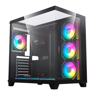 Gabinete Gamer Acegeek Horizon, Mid-Tower, Lateral de Vidro, Preto, AG-HORIZON-BK em Oferta na Shopee