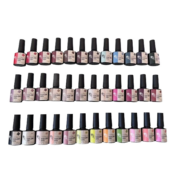 Kit Com 20 Esmalte em Gel Lirió de Unha Led Uv Seca na Cabine Unhas Oferta