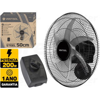 Ventilador De Parede Steel 50cm Para Lojas Indústria Escritório Academia Igreja 200w Ventisol Bivolt em Oferta na Shopee
