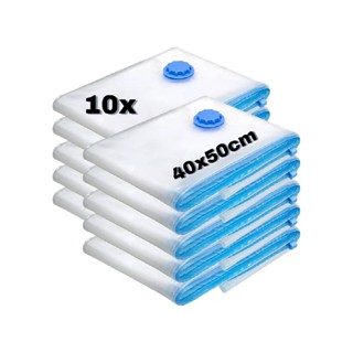 Kit 10 Sacos À Vácuo Organizador Para Guarda Roupas 40x50cm em Oferta na Shopee