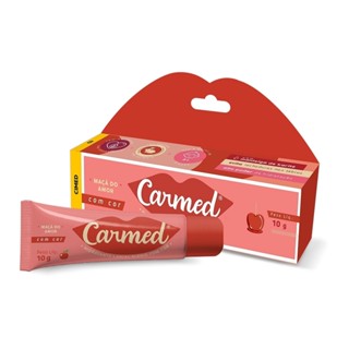 Hidratante Labial Carmed Maçã do Amor com Cor 10g em Oferta na Shopee