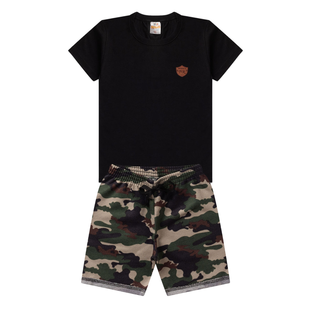 Conjunto Infantil Masculino com termo colante Tam 2 ao 14 anos