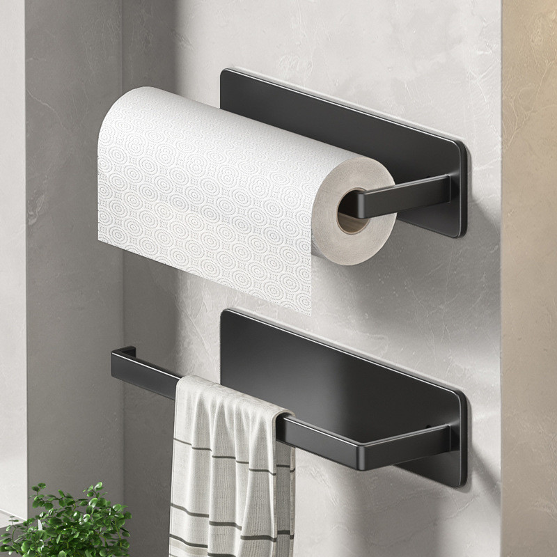 Suporte de rolo de toalha de papel de cozinha não poroso montado na parede ES