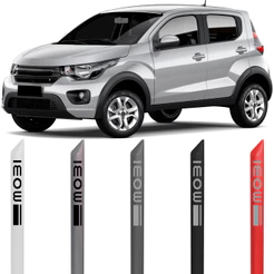 Jogo Friso Lateral Pintado Fiat Mobi 2016 Em Diante