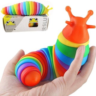 Lesma Brinquedo Caracol Lagarta De Minhocas Alivia o Estresse em Oferta na Shopee