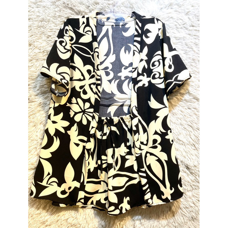 Conjunto Feminino Estampado Tropi c/ Chamise & Short J-1