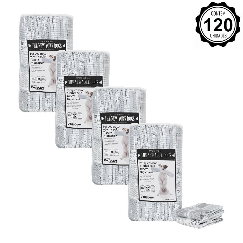 Tapete Higiênico para Cães The New York Dogs 60x80cm - 120un