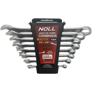 Jogo de Chaves Combinadas 1/4'' - 3/4'' - 8 Peças (408,0003) - Noll em Oferta na Shopee