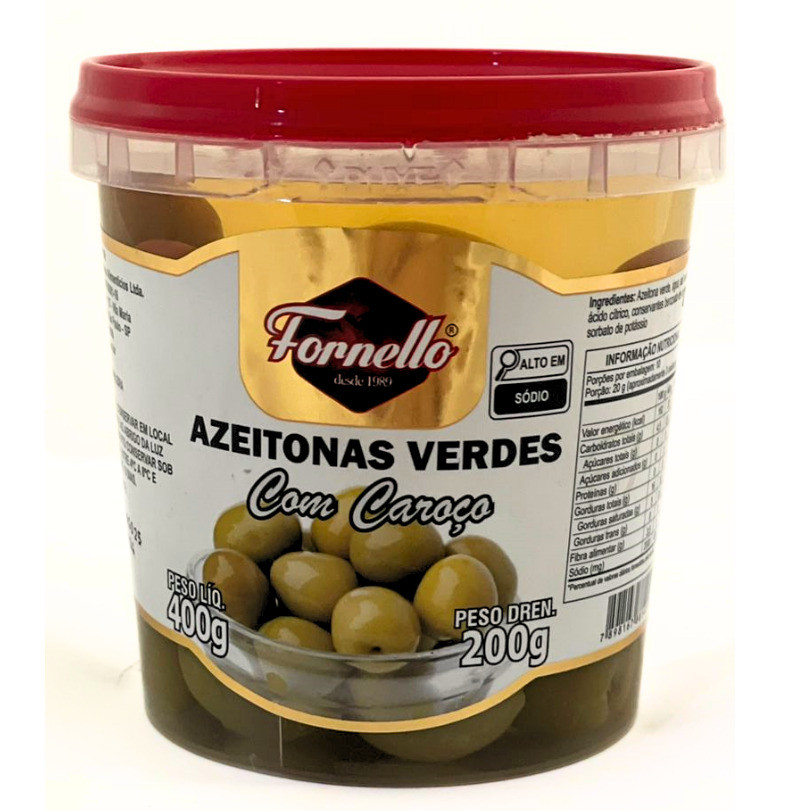 AZEITONA VERDE COM CAROÇO em Oferta na Shopee