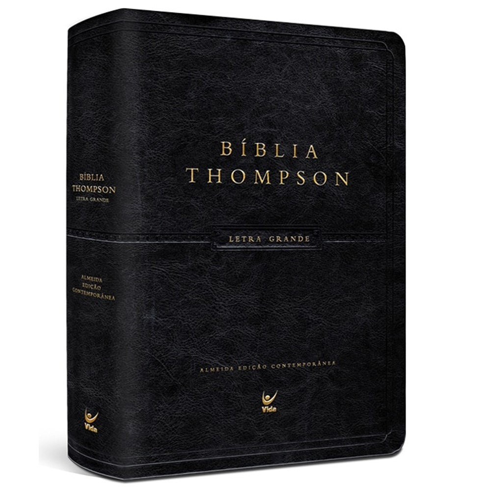Bíblia de Estudo Thompson | AEC Letra Grande | Preta Luxo em Oferta na Shopee