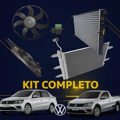 Kit Radiador + Condensador + Ventoinha Vw G5 G6 G7 G8