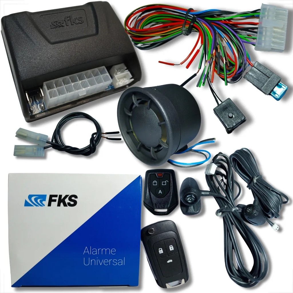 Alarme Carro Universal Fk902 Sb + Chave Canivete E Controle em Oferta na Shopee