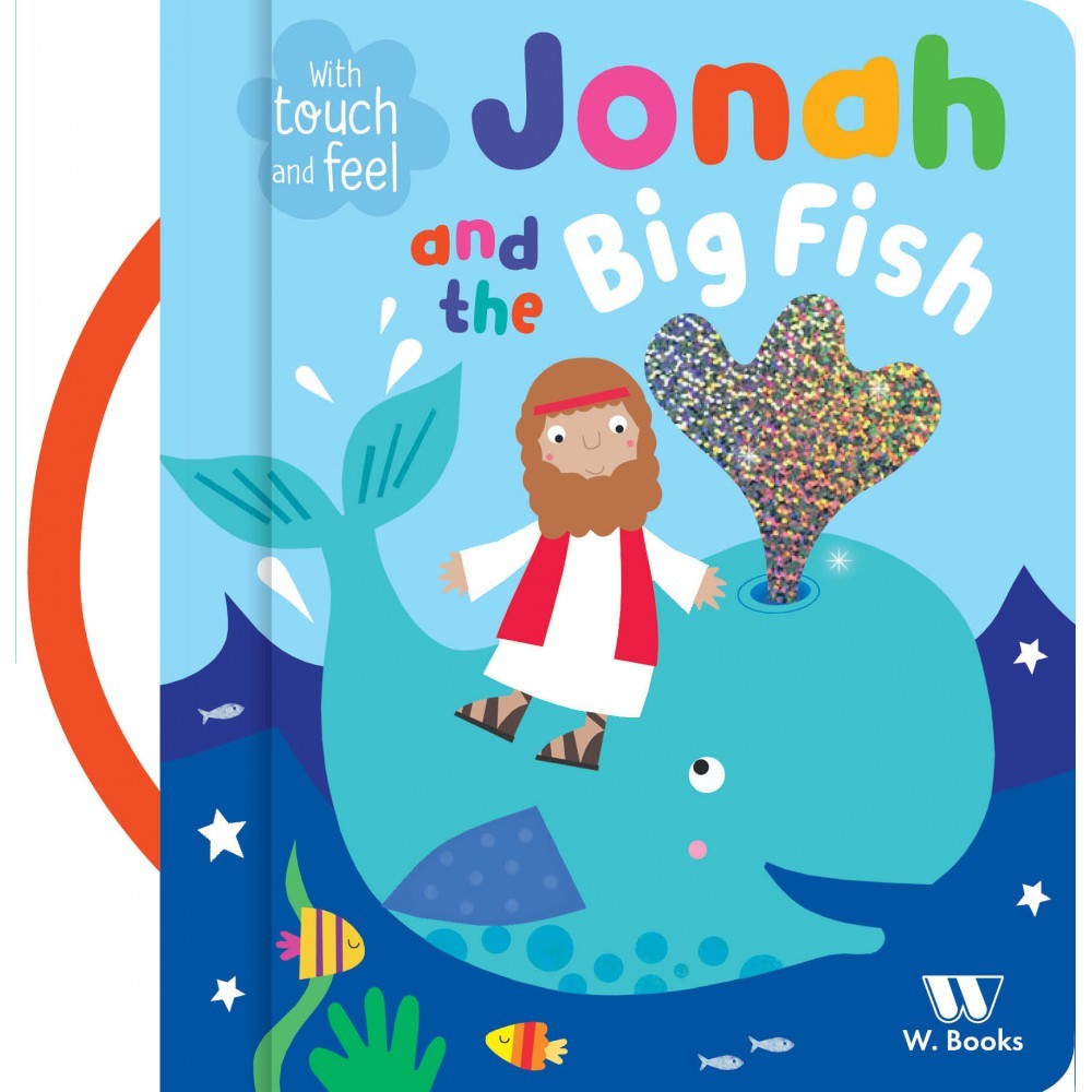 Livro Almofadado pequeno Jonah and the Big Fish W.Books