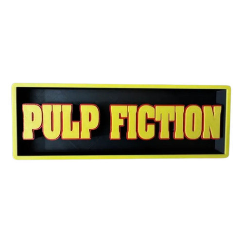 Pulp Fiction Placa 3d Decoração Home Theater Cinema Tarantino