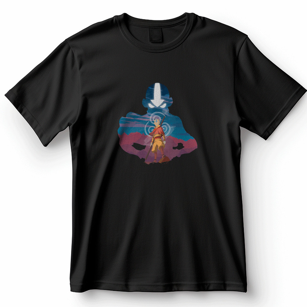 Camiseta Avatar - Aang e sua Luta pelo Equilíbrio Blusa Camisa 100% Algodão