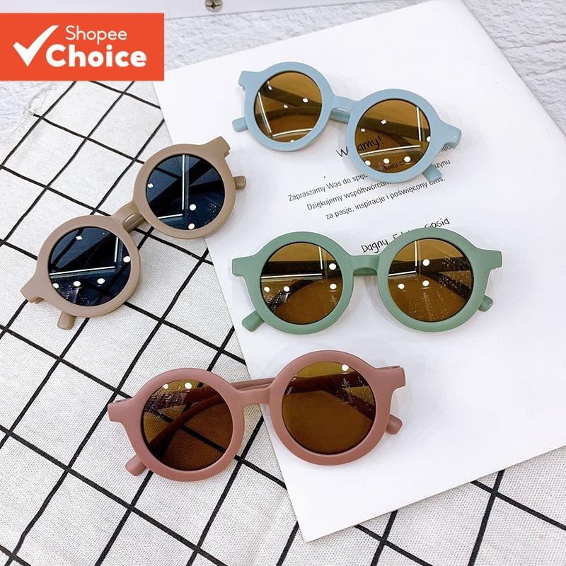 Óculos De Sol Redondos Vintage , Para Bebês , Meninos E Meninas , Proteção UV400 , Clássicos , Moda Crianças