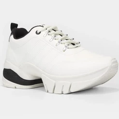 Tênis Ramarim Chunky 24-80103 Feminino - Branco e Preto