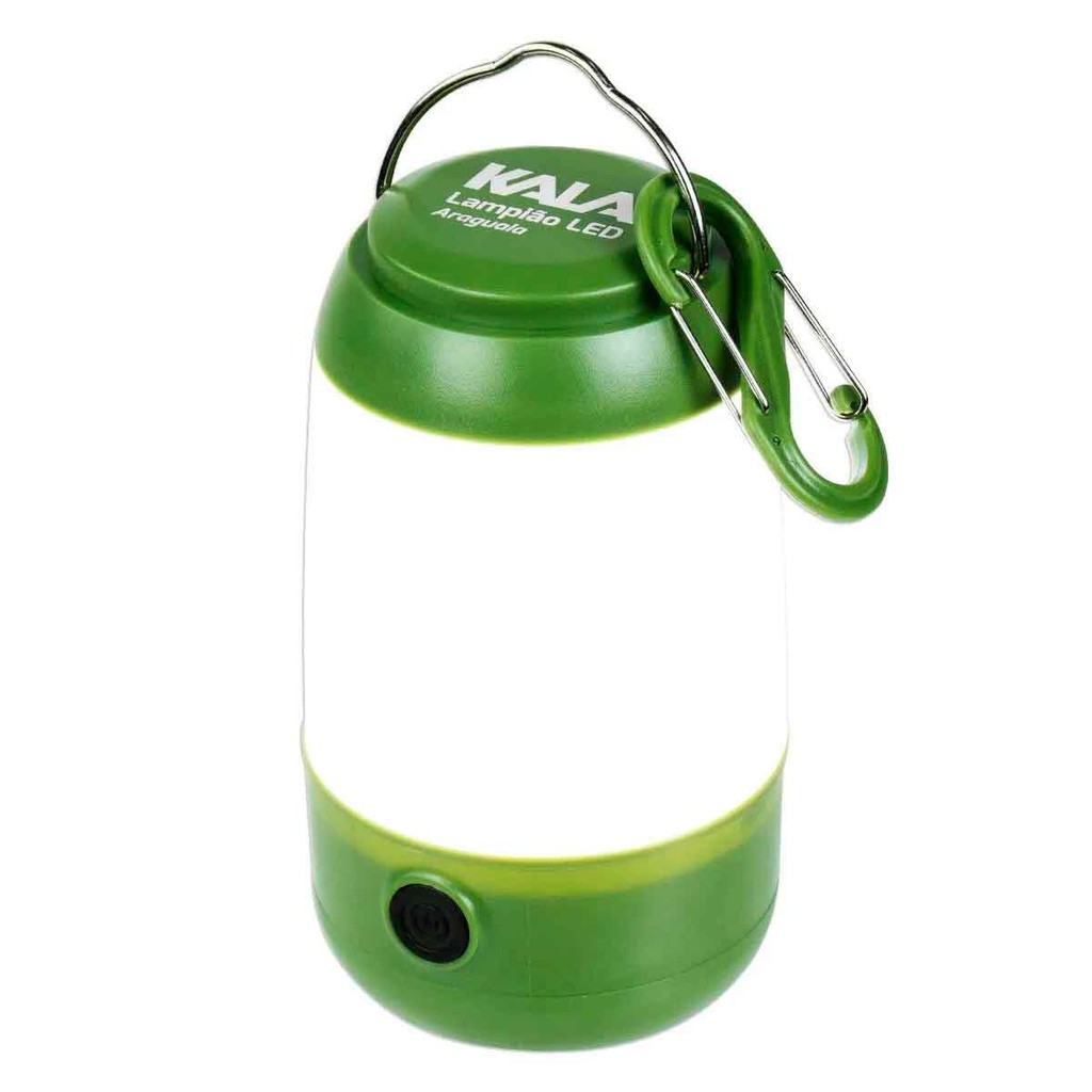 Mini Lampião Led Portátil Araguaia Kala Verde Camping Pesca