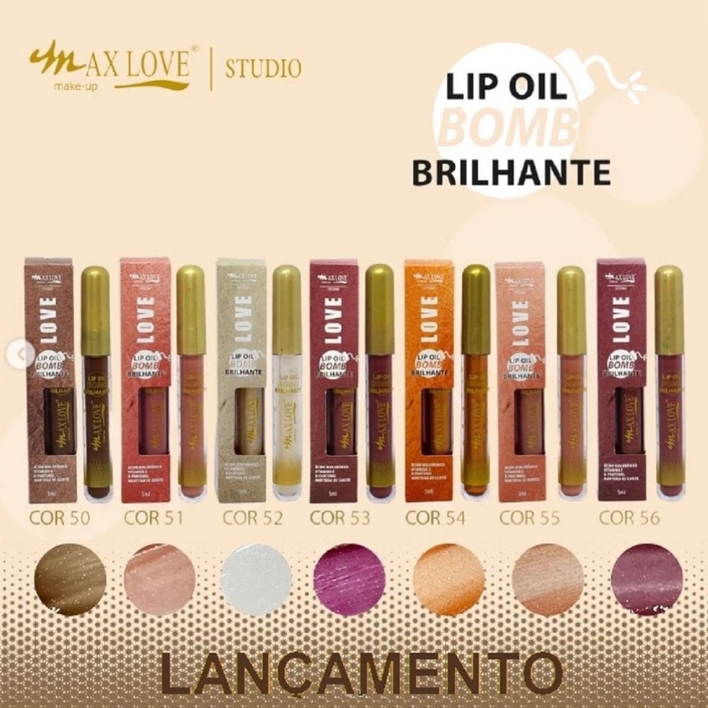 Lip Oil Bomb Brilhante Max Love em Oferta na Shopee