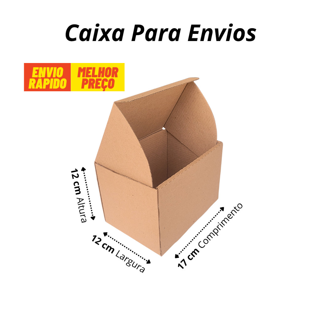 Kit 10 Caixas De Papelão 17x12x12 para Envios Canecas e Personalizados em Oferta na Shopee
