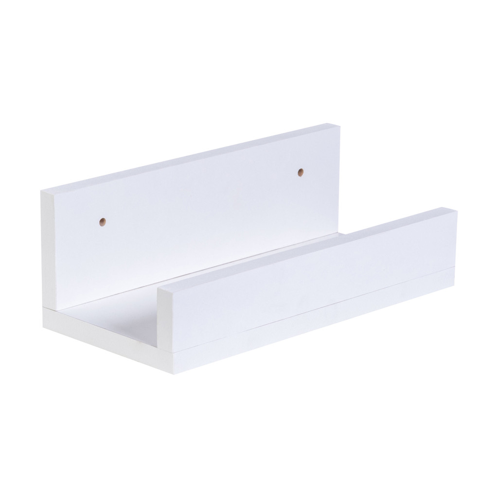 Prateleira De Parede MDF Canaleta Pequena Para Decoracoes Porta Esmalte e Itens Pessoais