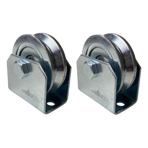 Kit 2 Roldana Aliaço Portão 2 Polegadas (5,0 Cm) Trilho Em V
