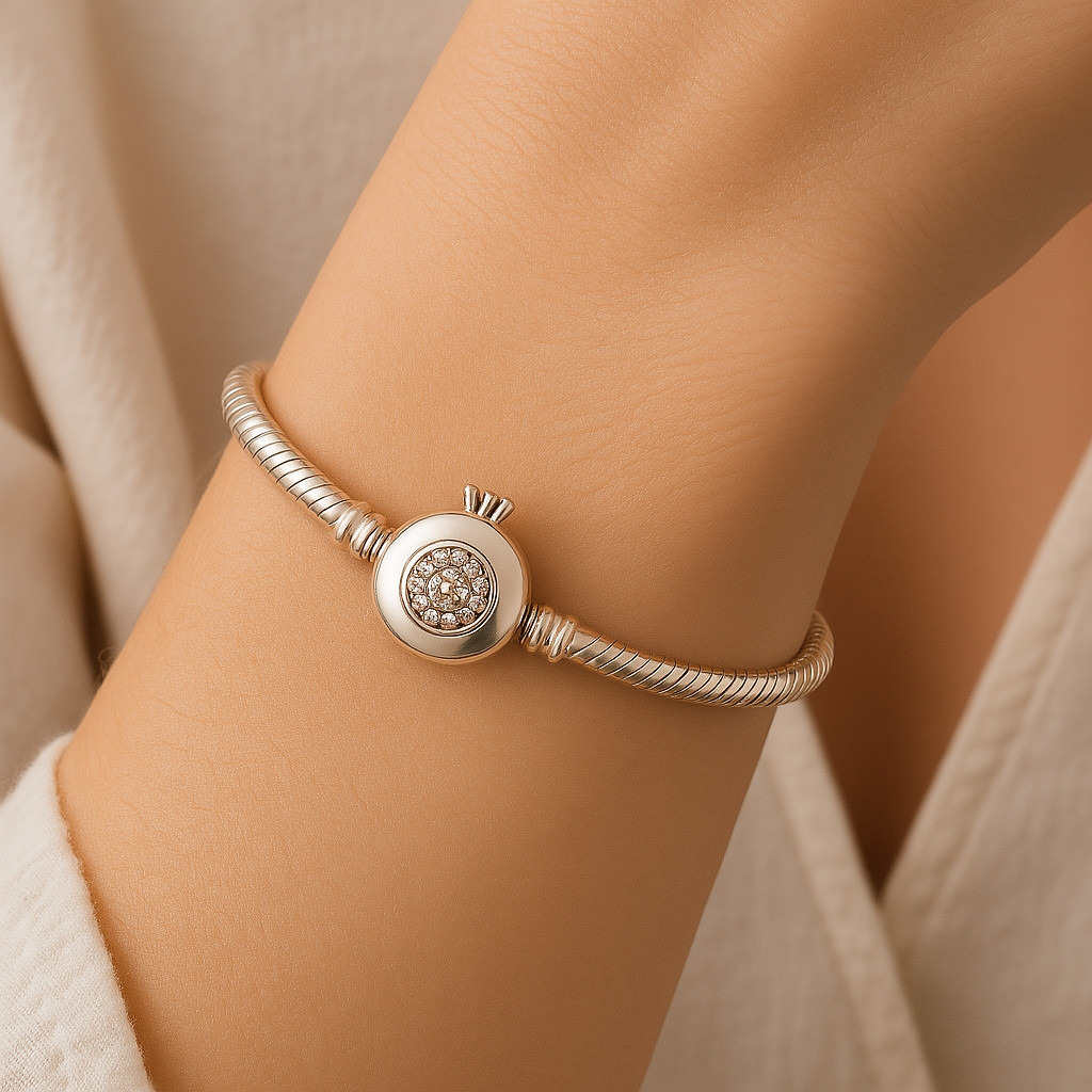 PULSEIRA UNISSEX LINDA BANHADA A PRATA em Oferta na Shopee