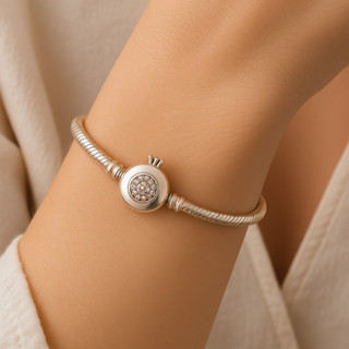 PULSEIRA UNISSEX LINDA BANHADA A PRATA em Oferta na Shopee