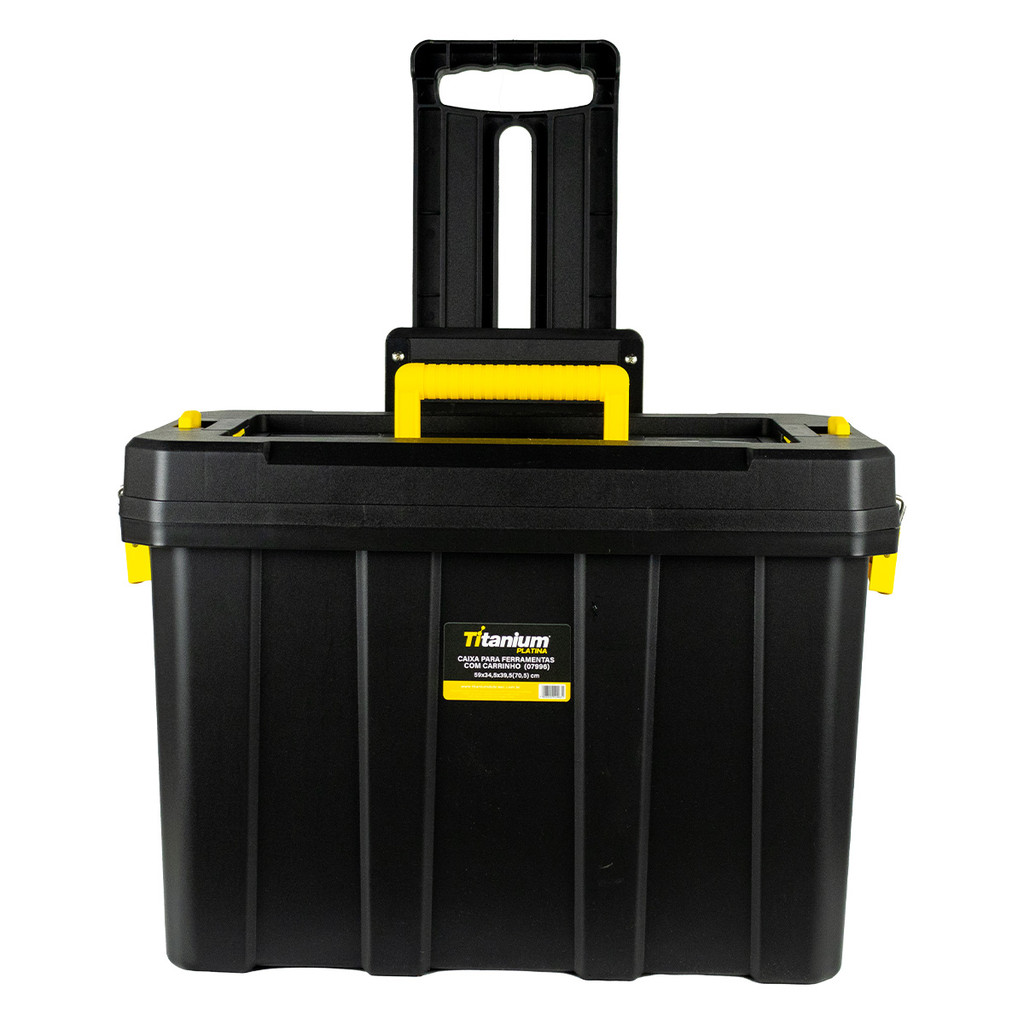Caixa para Ferramentas com Carrinho 90X340X395MM Titanium Platina em Oferta na Shopee