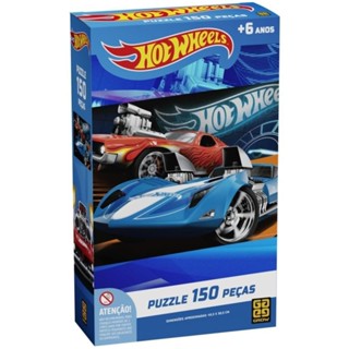 QUEBRA CABEÇA HOT WHEELS 150 PEÇAS GROW PUZZLE CARROS CORRIDA VEÍCULOS AUTOMÓVEIS DESENHO CAR MATTEL em Oferta na Shopee