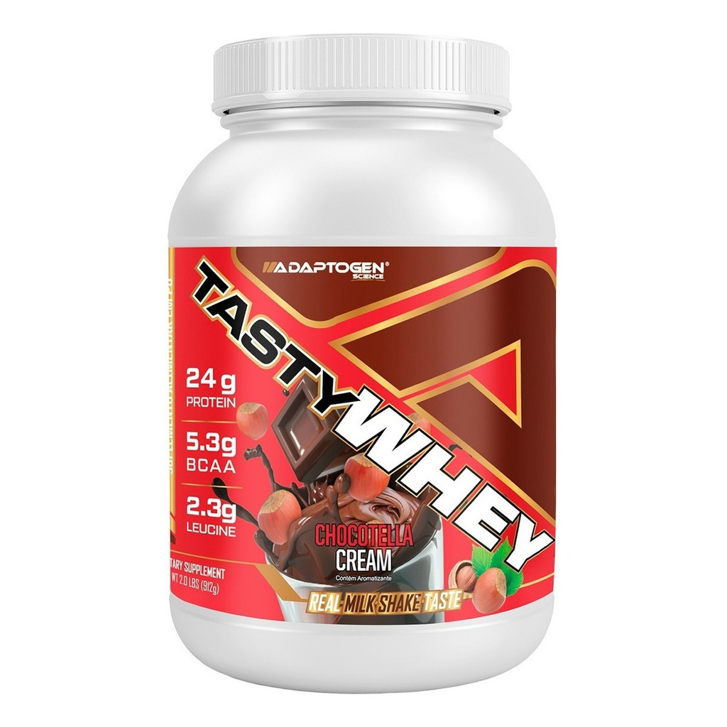 TASTY WHEY 900G CHOCOTELLA  ADAPTOGEN em Oferta na Shopee