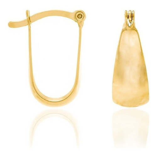 Argola Rommanel Formato U Folheado A Ouro 522906 em Oferta na Shopee