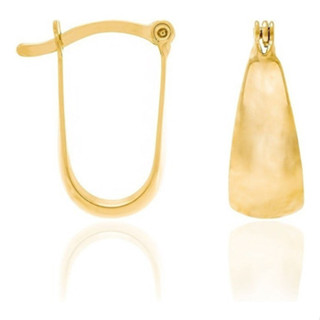 Argola Rommanel Formato U Folheado A Ouro 522906 em Oferta na Shopee