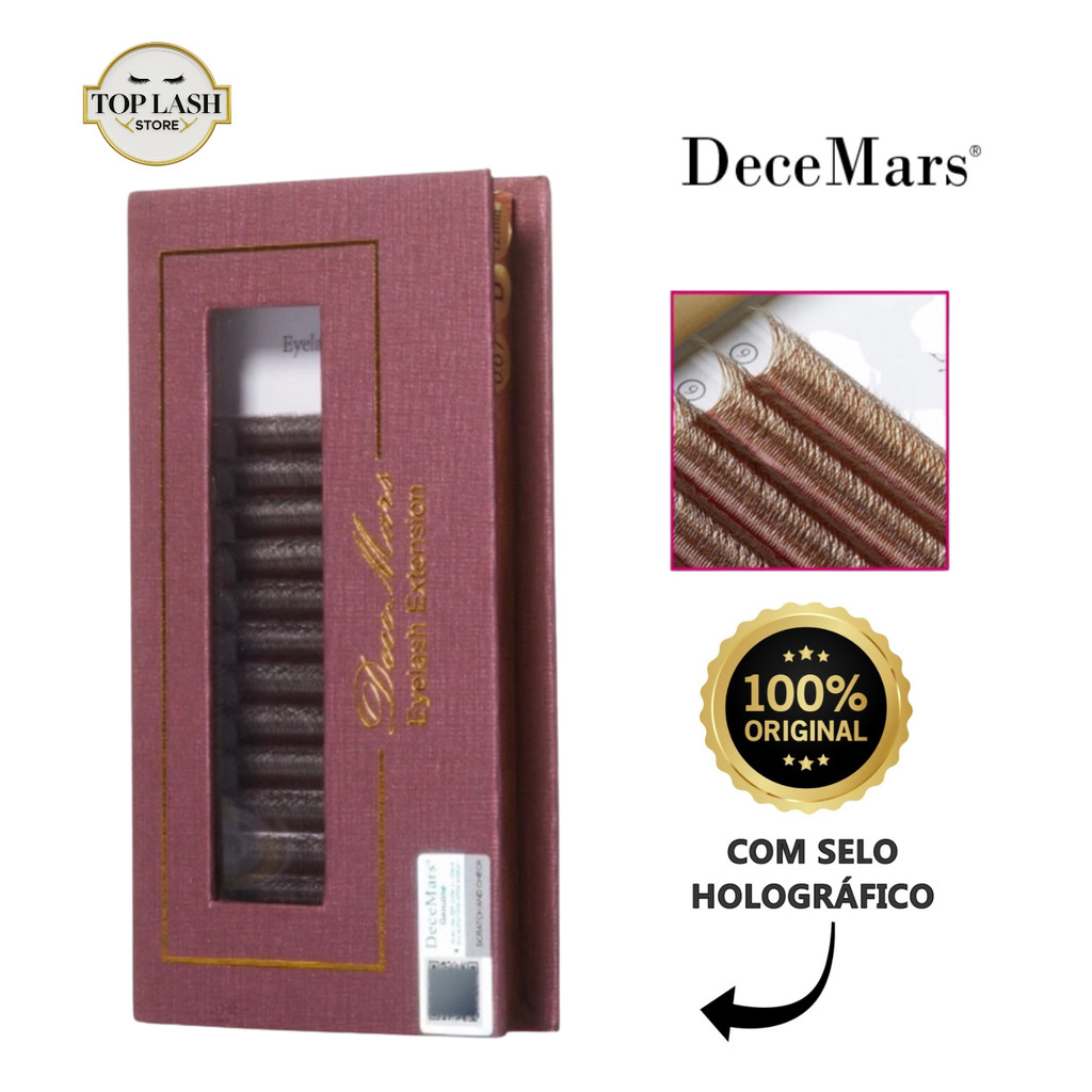 Cílios Decemars 5D Mix Original | Volume Egípcio Pré Montado | W Shape para Extensão em Oferta na Shopee